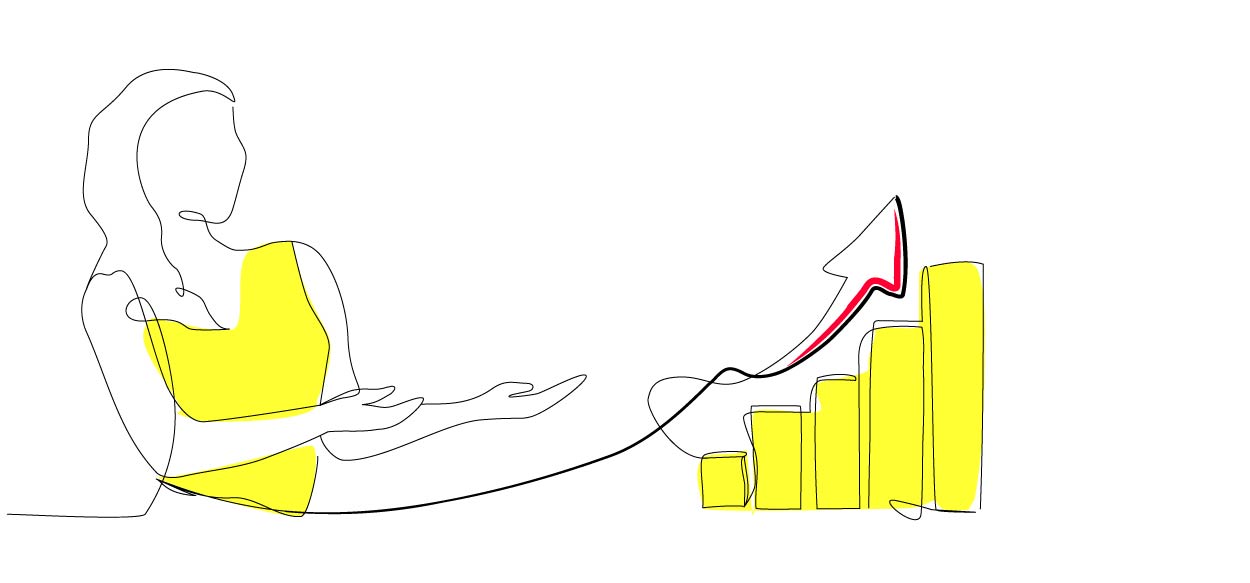 MFO illustration woman chart