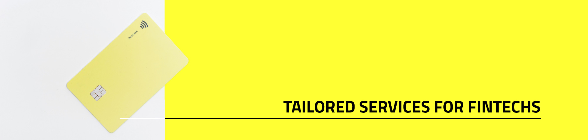 tailored services for Fintechs